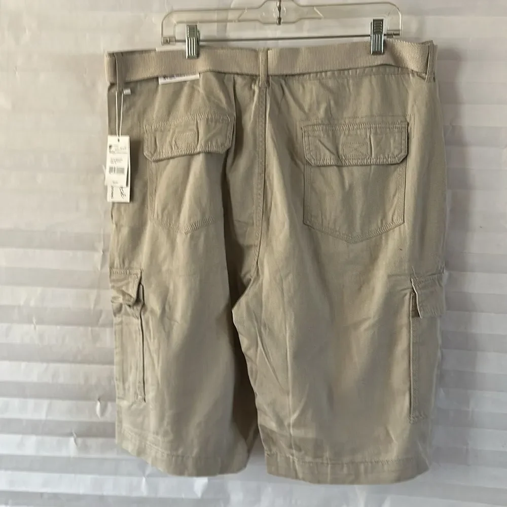 Blu Rock Cargo Shorts Men’s Size 38 Tan – Utility Pockets Outdoor Casual